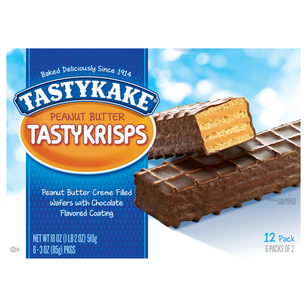 Tastykake Peanut Butter Tastykrisps Wafers 2 ea - 6 ct