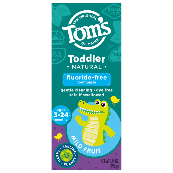 Tom's of Maine Toddler Natural Mild Fruit Fluoride-Free Toothpaste