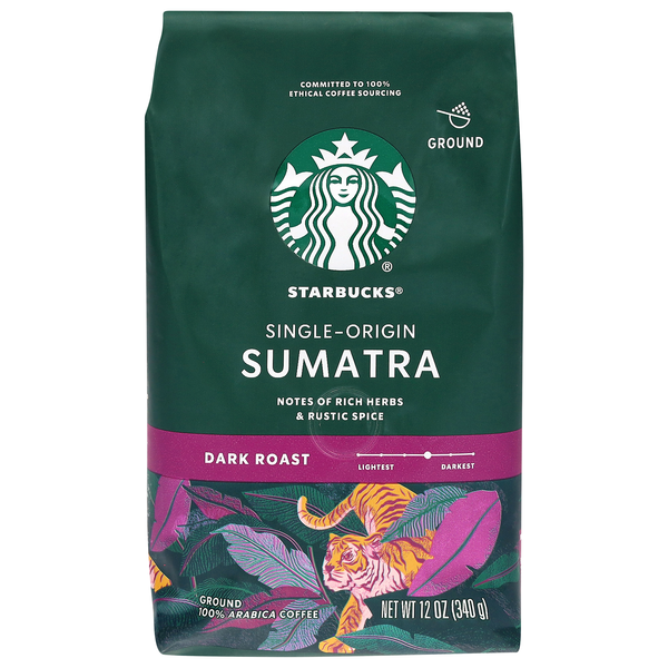 Starbucks Single-Origin Sumatra Dark Roast Ground Coffee