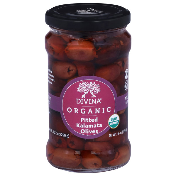 Divina Organic Greek Pitted Kalamata Olives