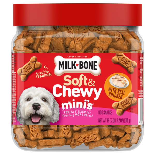 Milk-Bone Soft & Chewy Mini's with Real Chicken Dog Treats