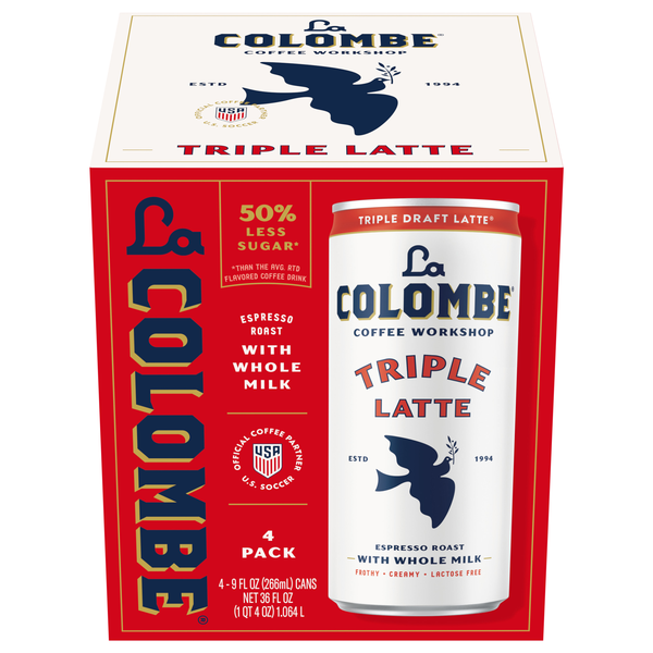 La Colombe Triple Latte Cold Brew Coffee Drink - 4 pk