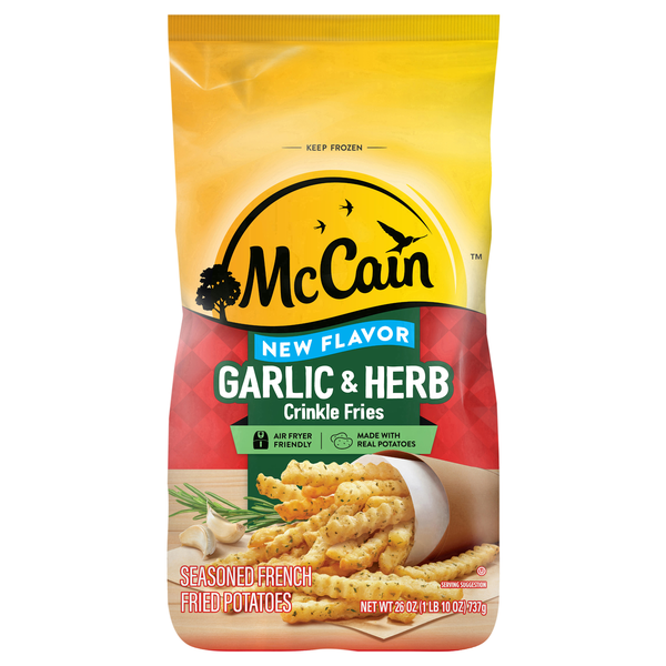 McCain Garlic & Herb Crinkle Fries Frozen