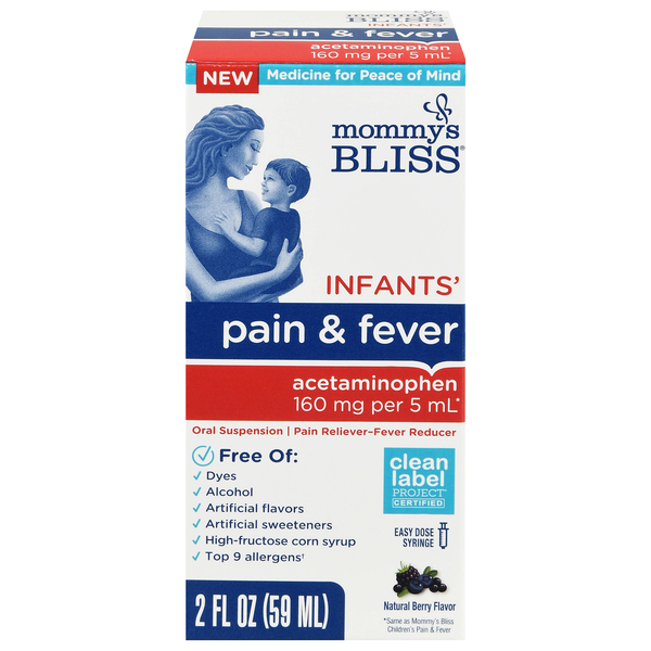 Mommy's Bliss Infant Berry Flavored Pain & Fever Acetaminophen