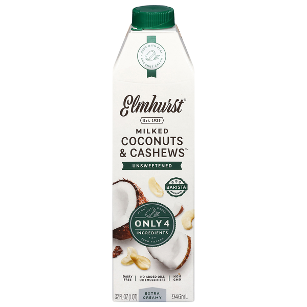 Elmhurst Unsweetened Extra Creamy Milked Coconut & Cashews