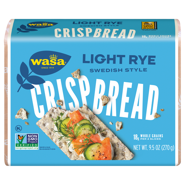 Wasa Light Rye Swedish Style Crispbread Crackers
