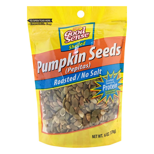 Good Sense Shelled Roasted / No Salt Pumpkin Seeds