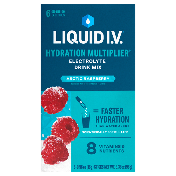 Liquid I.V. Artic Raspberry Electrolyte Drink Mix - 6 ct