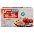 Our Brand Squeezable Strawberry Apple Sauce Pouches - 12 ct