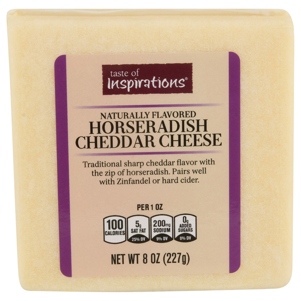 Taste of Inspirations Horseradish Sharp Cheddar Cheese Block