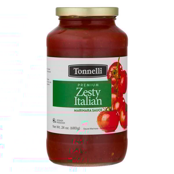 Tonnelli Premium Zesty Italian Marinara Pasta Sauce Kosher For Passover