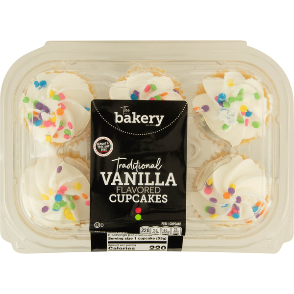 Stop & Shop The Bakery Traditional Vanilla Flavored Cupcakes