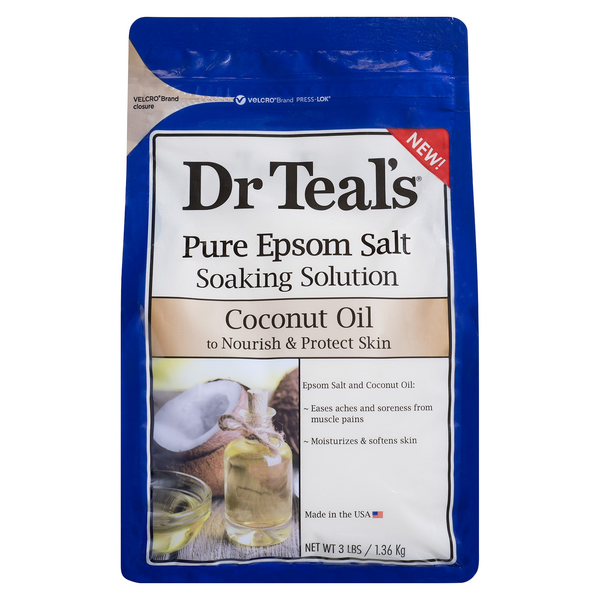 Dr. Teal's Pure Epsom Salt Soaking Solution Coconut Oil