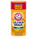 Arm & Hammer Ultra Max Fresh Antiperspirant Deodorant Solid 2.6 oz/2 ct