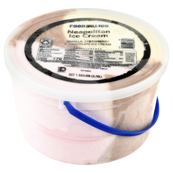 Food Lion Neapolitan Vanilla Strawberry & Chocolate Ice Cream