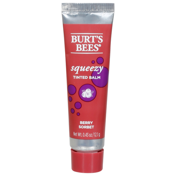 Save on Burt's Bees Squeezy Tinted Lip Balm Berry Sorbet Order Online