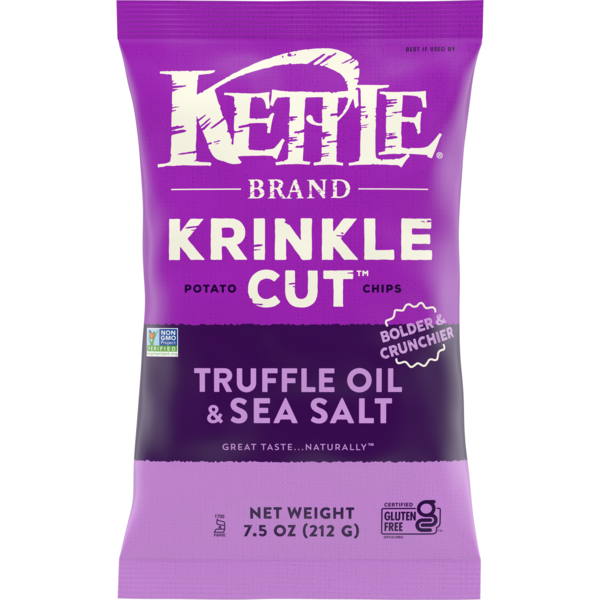 Kettle Brand Gluten Free Truffle Oil & Sea Salt Krinkle Cut Potato Chips