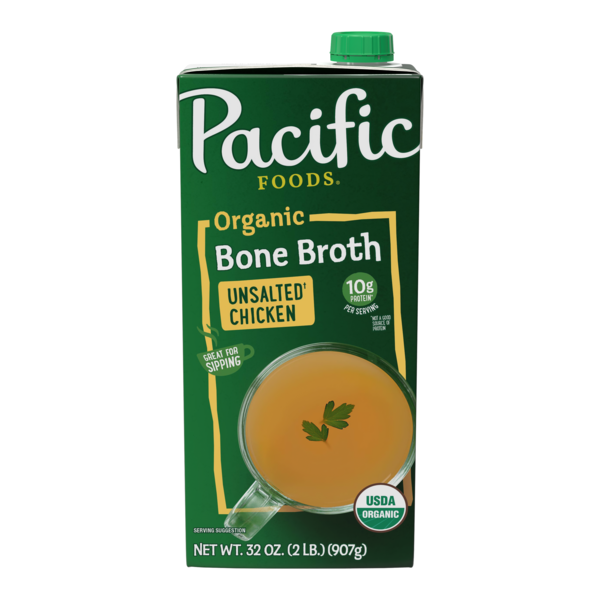 Pacific Foods Organic Unsalted Chicken Bone Broth