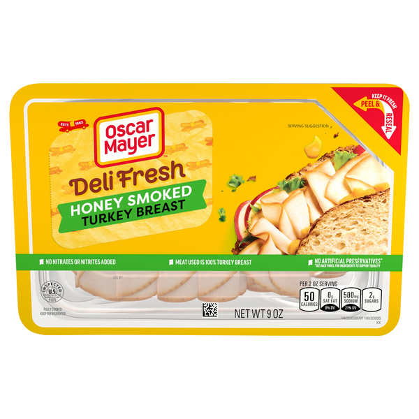 Oscar Mayer Deli Fresh Honey Smoked Turkey Breast Sliced