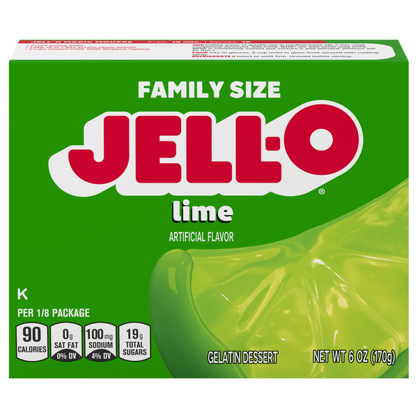 Jell-O Lime Flavored Gelatin Dessert Mix