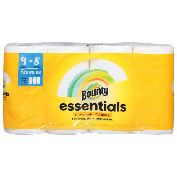 Save on Bounty Essentials SelectASize White Double Roll 2Ply Paper