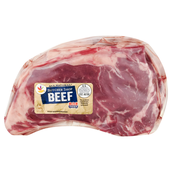 Save on Butcher's Cut Choice Beef Rib Roast BoneIn Whole Vacuum Sealed