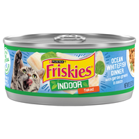 Friskies Indoor Flaked Ocean Whitefish w/Garden Greens Adult Wet Cat Food