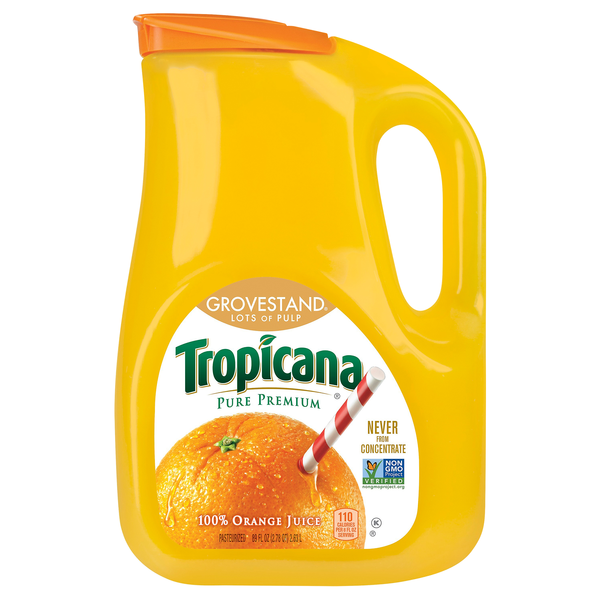 Tropicana Pure Premium Grovestand Lots of Pulp 100% Orange Juice