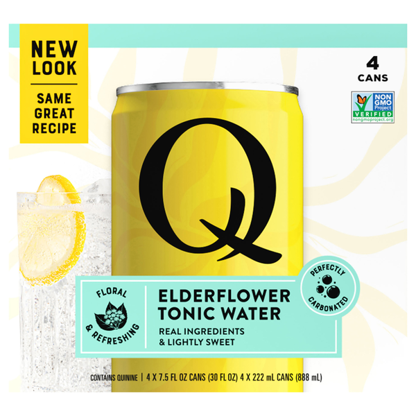 Q Elderflower Tonic Water - 4 pk