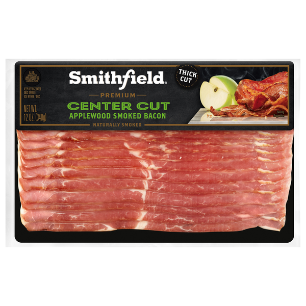 Smithfield Premium Applewood Smoked Center Cut Bacon Sliced