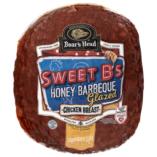 Boar's Head Deli Sweet B's Honey BBQ Glazed Chicken Breast (Thin Sliced)
