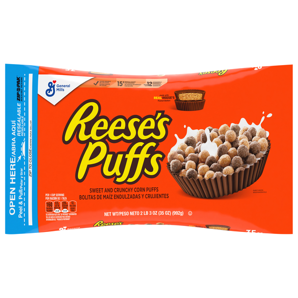 General Mills Reese's Puffs Peanut Butter Cereal Bag