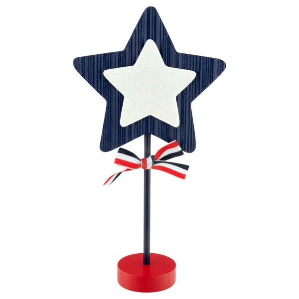 Smart Living Summer Wood Decor Patriotic Star