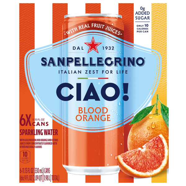 Save on San Pellegrino Ciao Blood Orange Sparkling Water pk