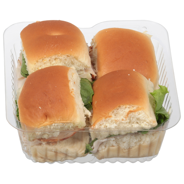 Food Lion Turkey & Swiss Sliders - 4 ct