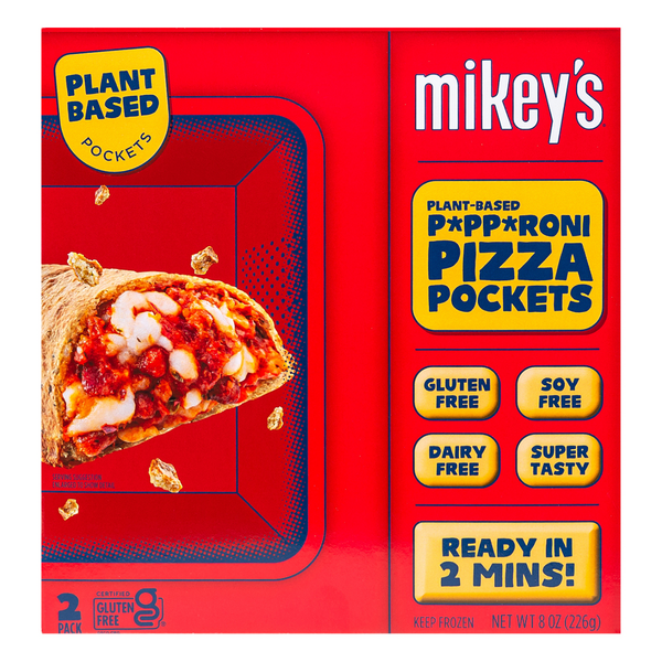 Save on Mikey's Plant Based Pepperoni Pizza Pockets 2 ct Order Online