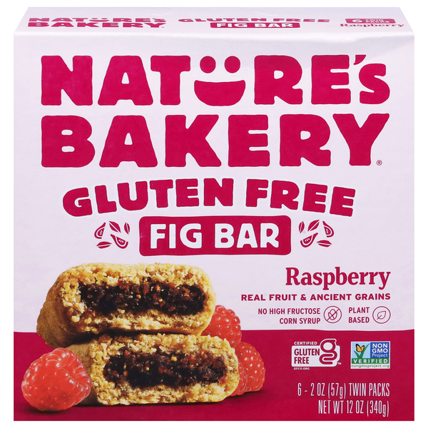 Nature's Bakery Gluten Free Raspberry Fig Bars - 6 ct