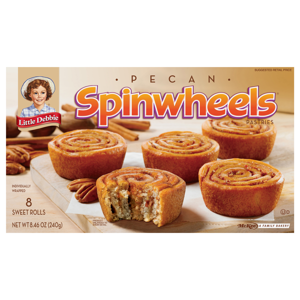 Little Debbie Pecan Spinwheels - 8 ct