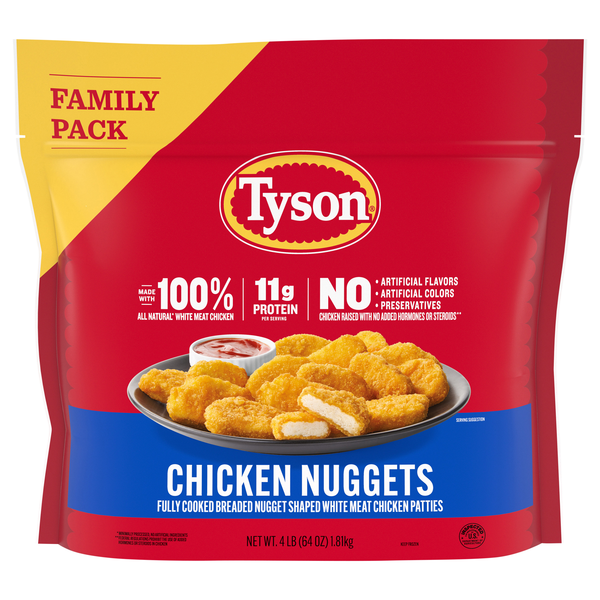 Tyson Fully Cooked Chicken Nuggets Frozen