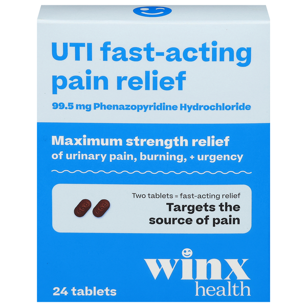 Winx Health Fast-Acting Maximum Strength UTI Pain Relief Tablets