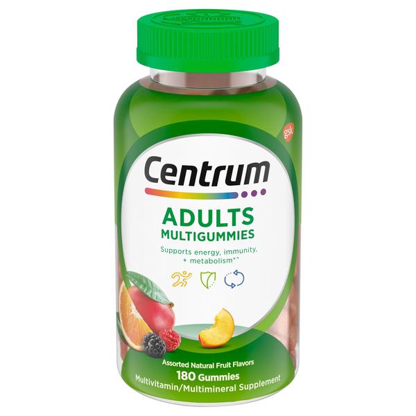 Centrum Adults Multigummies Assorted Natural Fruit Flavors