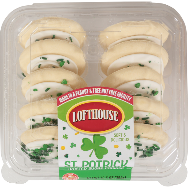 Lofthouse St. Patrick's Day Frosted Sugar Cookies - 10 ct