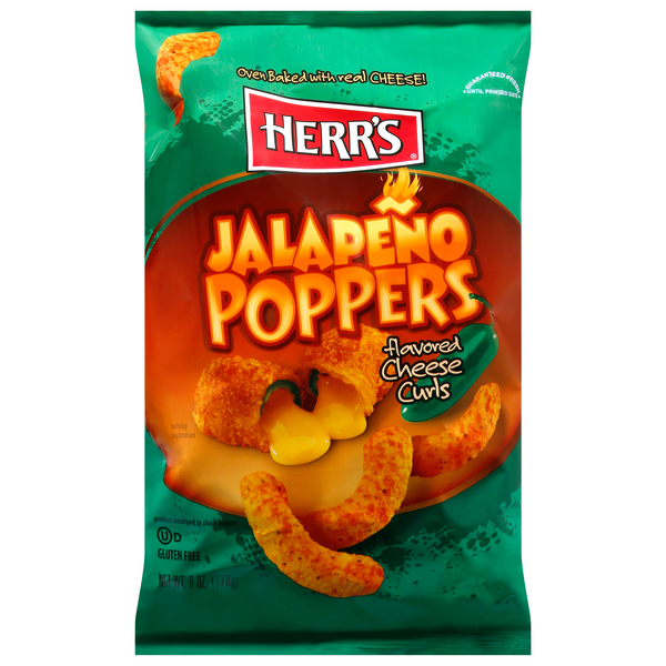 Save on Herr's Cheese Curls Jalapeno Poppers Gluten Free Order Online