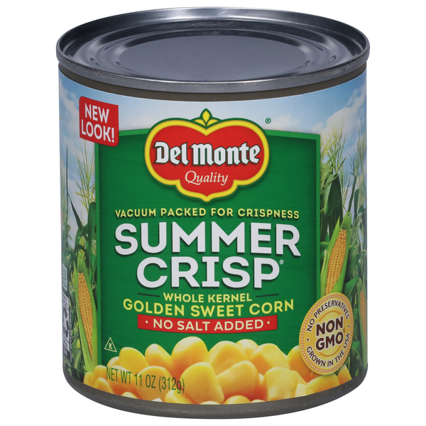 Save on Del Monte Summer Crisp No Salt Added Whole Kernel Golden Sweet Corn Order Online