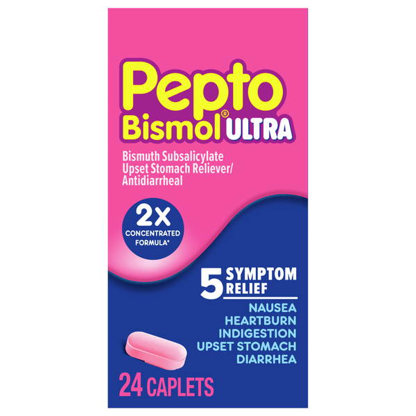 Pepto Bismol ULTRA Upset Stomach Reliever/Antidiarrheal Caplets