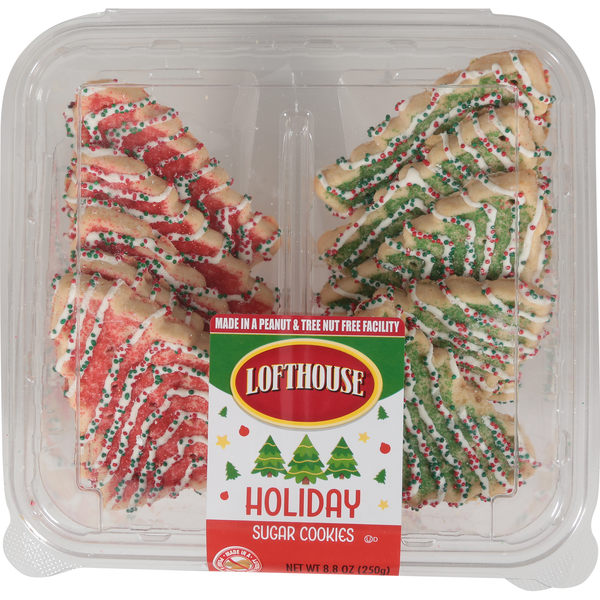 Lofthouse Holiday Tree Sugar Cookies - 10 ct