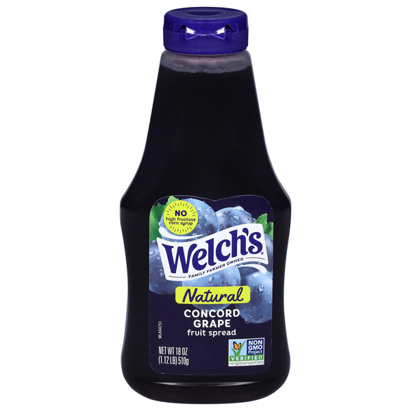 Welch's Natural Concord Grape Fruit Spread Squeeze