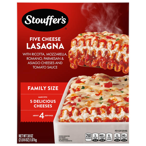 Stouffer's Cheese Lovers Lasagna Family Size Frozen Meal