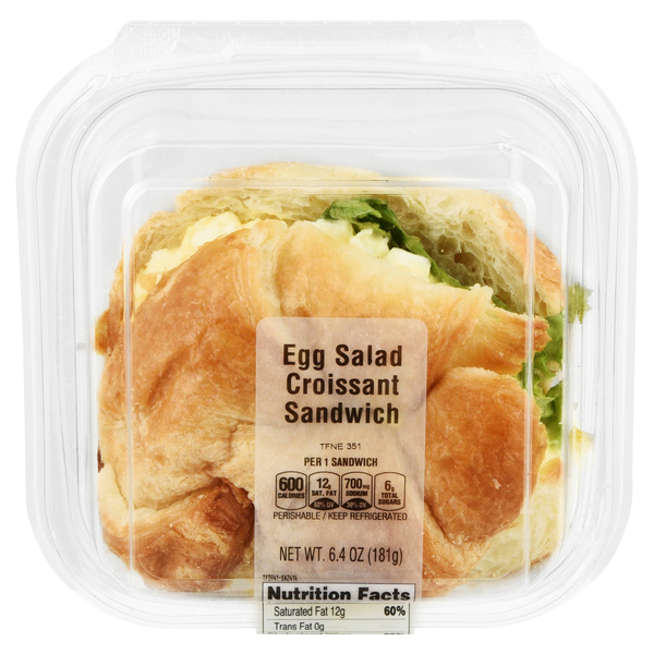 Stop & Shop Egg Salad Croissant Sandwich
