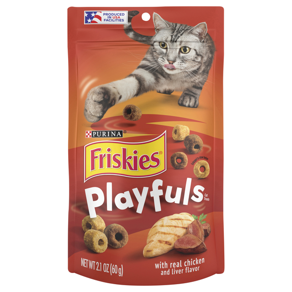 Friskies Playfuls Real Chicken & Liver Flavor Cat Treats